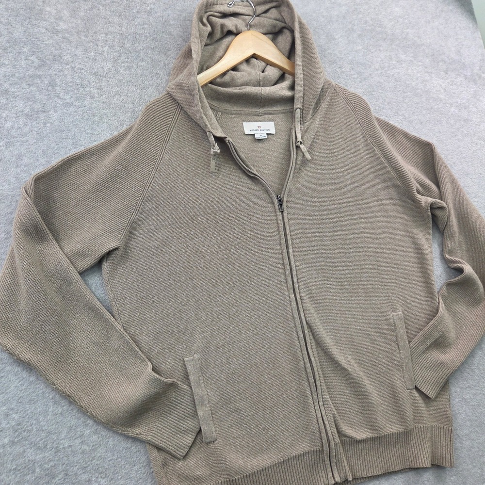 MODERN AMBITION Granolacore Neutral Loungewear HOODIE Sweater Jacket Mens XL Tan